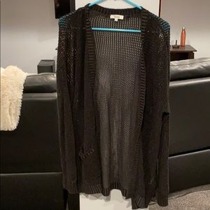 Mid length black sweater